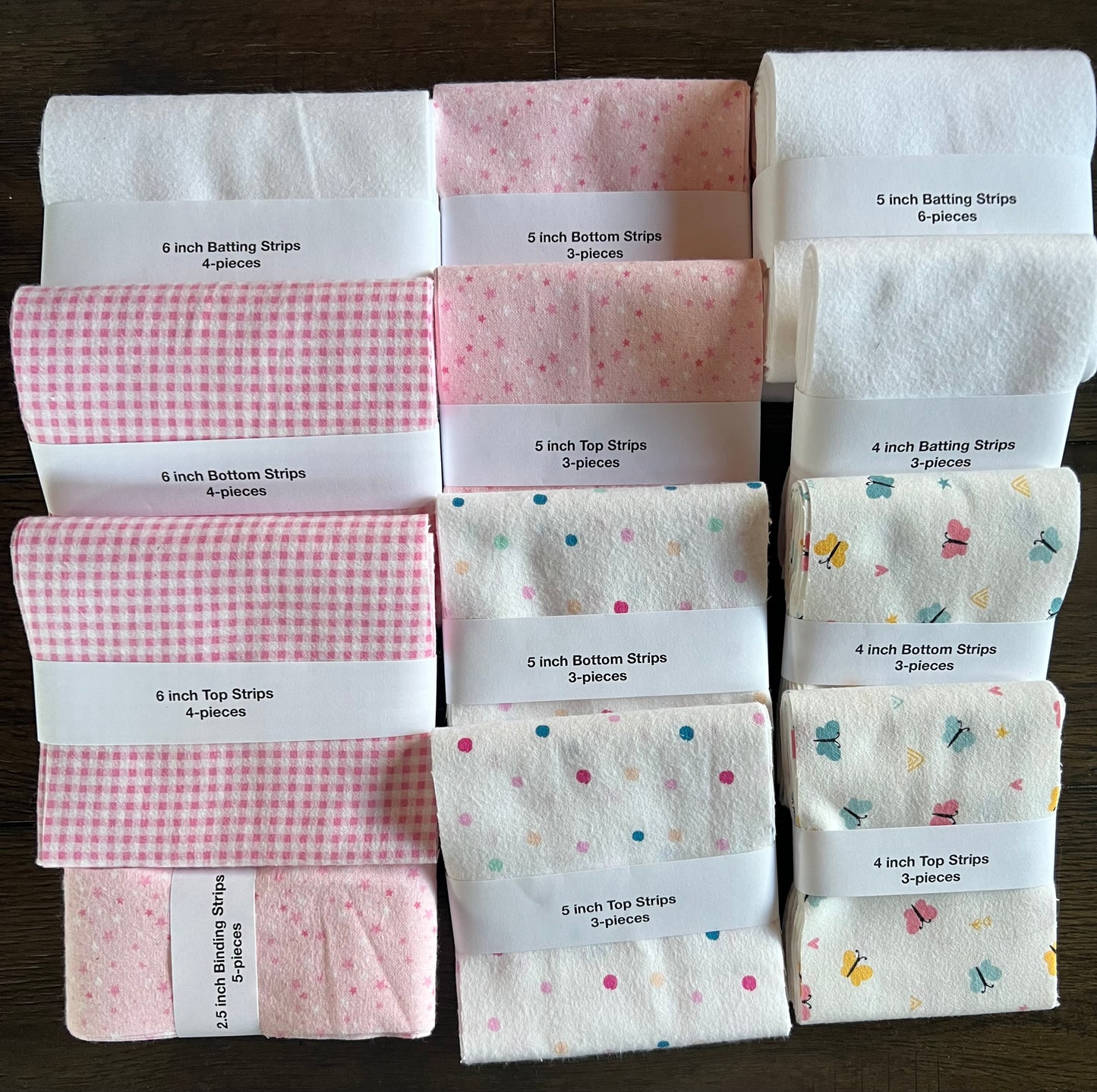 Country Strip Rag Quilt Kit