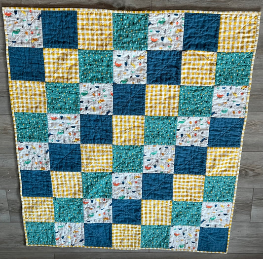 Delightful Dinos Rag Quilt