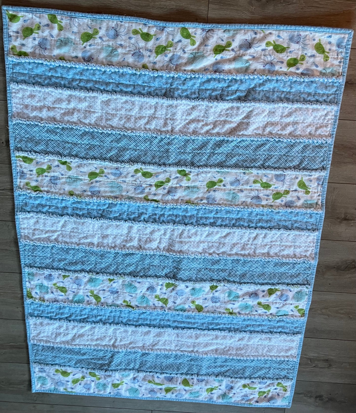 Silly Sea Life Rag Quilt
